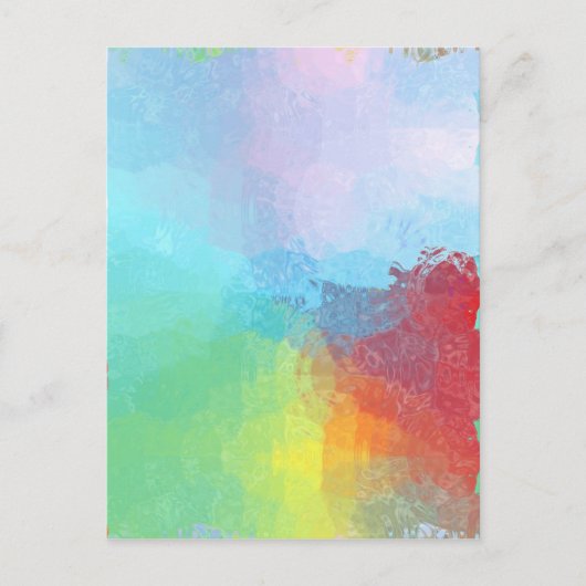 Binnen een regenboog briefkaart (Voorkant)