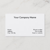 Binnen een Zee blauw Visitekaartje (Achterkant)