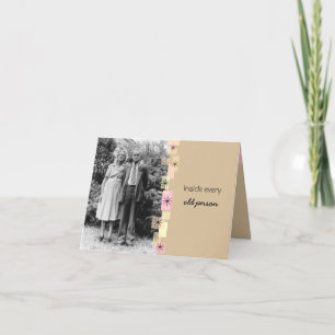 Binnen Elke Oude Kaart van de Verjaardag van de