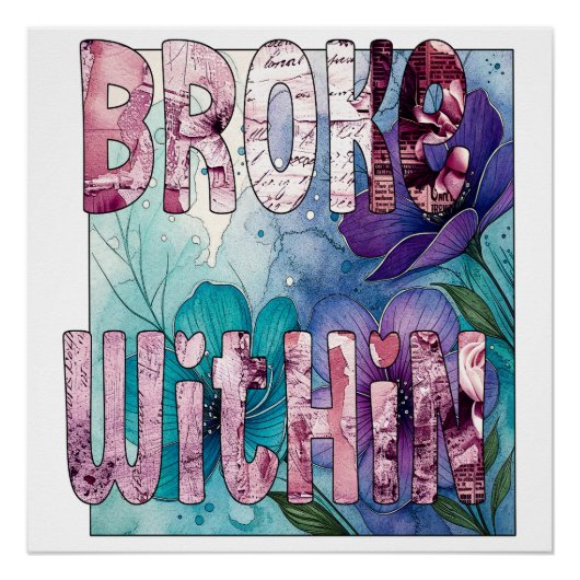 Binnen gebroken perfect poster (Voorkant)