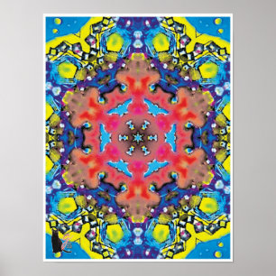 Binnen het Kinetische Collage Kaleidoscoop Poster