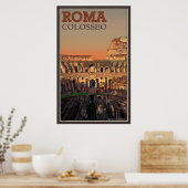 Binnen het Romeinse Colosseum Poster (Keuken)