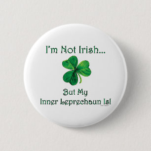 Binnen Leprechaun St. Patrick's Day Button