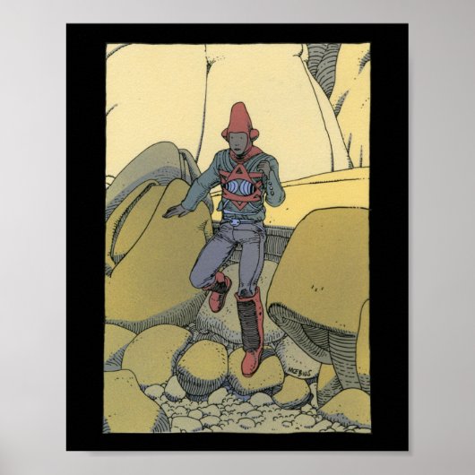 Binnen Moebius Sticker Poster (Voorkant)
