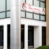 Binnen Openlucht Banner-Vrolijke Kerstmisbanner Spandoek (Buitenkant Gebouw)