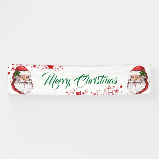 Binnen Openlucht Banner-Vrolijke Kerstmisbanner Spandoek (Horizontaal)