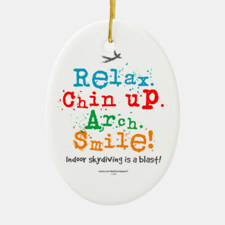 Binnen Skydiving is een Blast! Keramisch Ornament