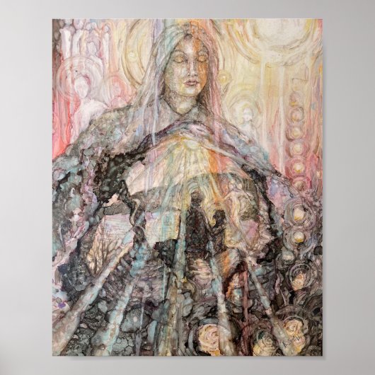 "Binnen-tempel" afdrukken Poster (Voorkant)