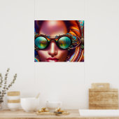 Binnen Zicht AI Fantasy Digitale Kunst Print Visie (Keuken)