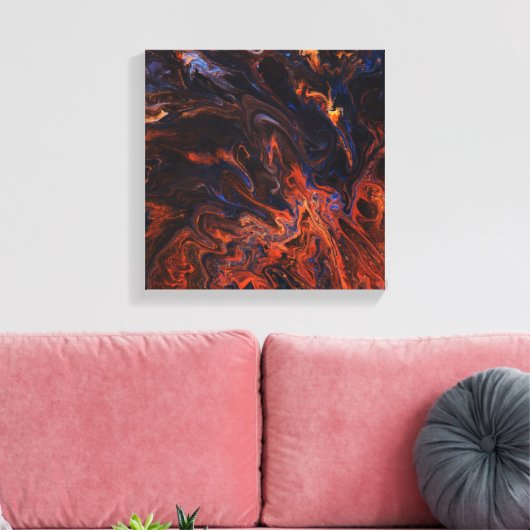 Binnenbrand Canvas Afdruk (Insitu (Woonkamer))