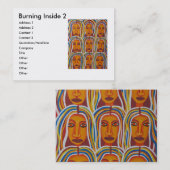 Binnenin 2 branden visitekaartje (Voorkant / Achterkant)