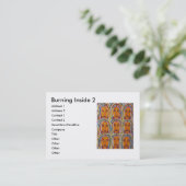 Binnenin 2 branden visitekaartje (Staand voorkant)