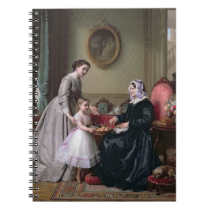 Binnenin bij "De kastanjes" Wimbledon, grootmoeder Notitieboek