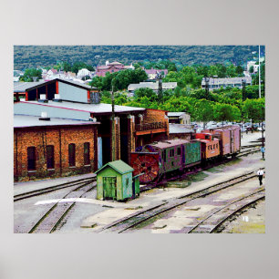 Binnenin de trein poster