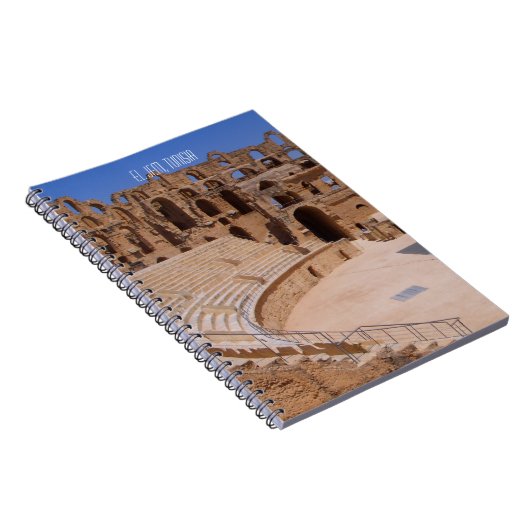 Binnenin El Jem Amphitheater Tunesië Foto Notitieboek (Rechterzijde)