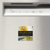 Binnenin White Lilies Personal Wedding Magneet (Insitu (Vaatwasser))