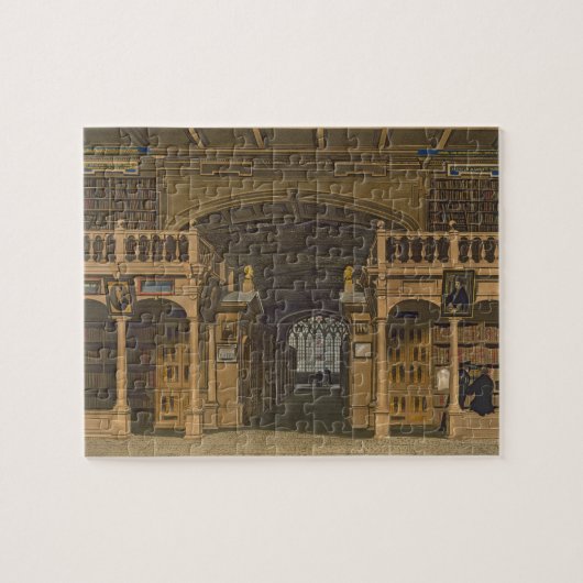 Binnenkant van de bibliotheek van Bodleian, afbeel Legpuzzel (Horizontaal)