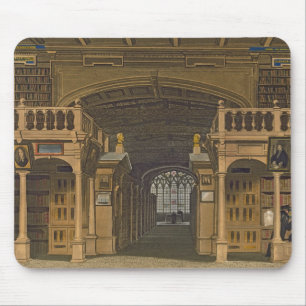 Binnenkant van de bibliotheek van Bodleian, afbeel Muismat
