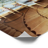 Binnenkant van de Chinese blauwe tekenkamer Poster (Hoek)