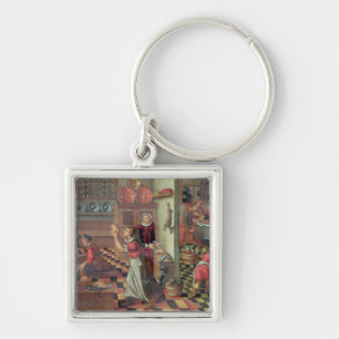 Binnenkant van de keuken, de kever bij Emmaus Sleutelhanger