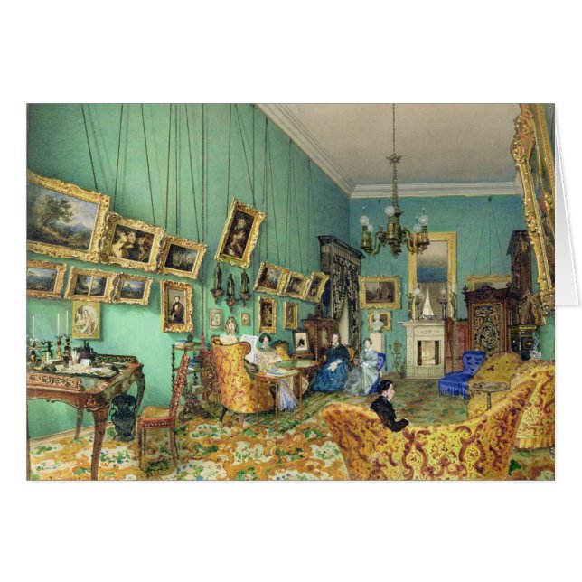 Binnenkant van een woonkamer, 1847 (Voorkant Horizontaal)