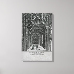 Binnenkant van het theater van de hertog in Lincol Canvas Afdruk