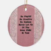 Binnenkind Keramisch Ornament (Links)