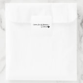 Binnenkort 2022 vierkante sticker (Tas)