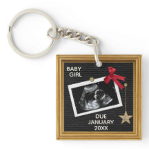 Binnenkort Baby Ultrasound Christmas Peg Board