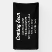 Binnenkort Black & White Business Spandoek (Verticaal)