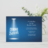 Binnenkort Boy zwangerschapsaankondiging Aankondiging (Staand voorkant)