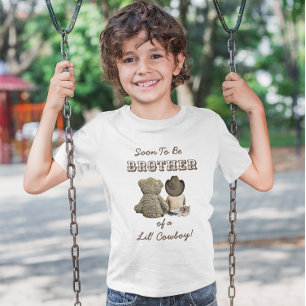 Binnenkort broeder van een Lil' Cowboy & Teddy Bea T-shirt