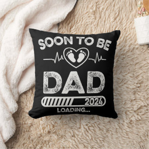 Binnenkort Daddy Est 2024 Vaderdag Kussen