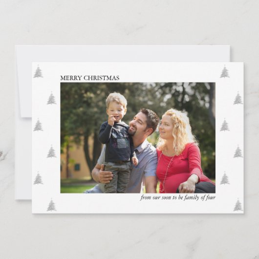 Binnenkort familie van vier fotofeestdagen aankondiging (Voorkant)