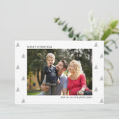 Binnenkort familie van vier fotofeestdagen aankondiging (Staand voorkant)