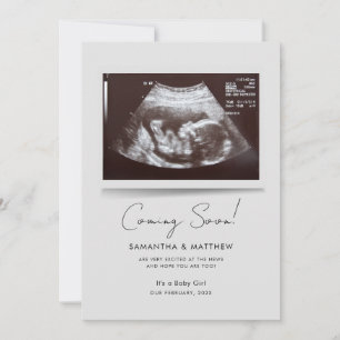 Binnenkort foto Baby Scan zwangerschap Aankondiging