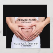 Binnenkort foto Zwangerschap Aankondiging (Voorkant / Achterkant)