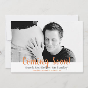 Binnenkort foto Zwangerschap Aankondiging