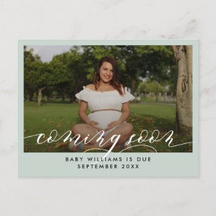 Binnenkort foto Zwangerschap Aankondigingskaart