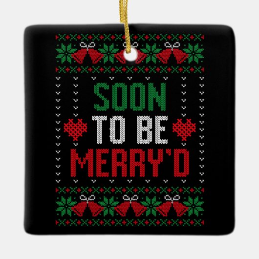 Binnenkort getrouwd met Merry's Christmas Bride & Keramisch Ornament (Voorkant)