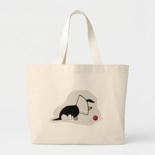 Binnenkort goed - Dog Head Cone Grote Tote Bag