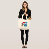 Binnenkort goed grote tote bag (Voorkant (model))