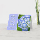 Binnenkort goed met Blue Hydrangea Kaart (Voorkant)