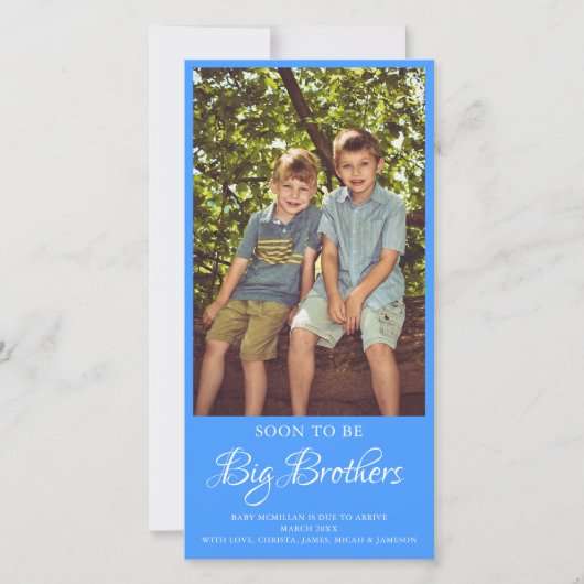 Binnenkort Grote Broer Zwangerschap Aankondiging (Voorkant)