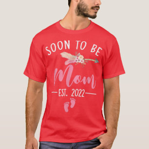 Binnenkort moeder 2022, nieuwe moeder zwangerschap t-shirt