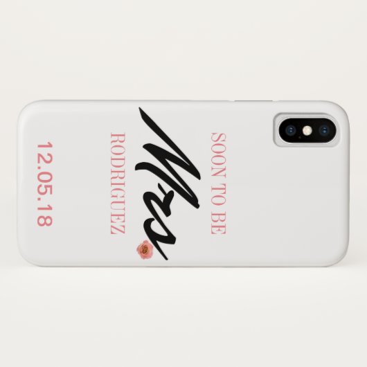 Binnenkort Mrs. Case-Mate iPhone Case (Achterkant (horizontaal))