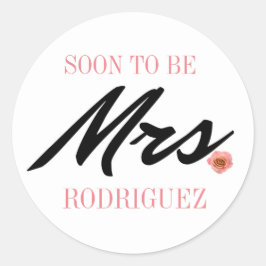 Binnenkort Mrs. Ronde Sticker