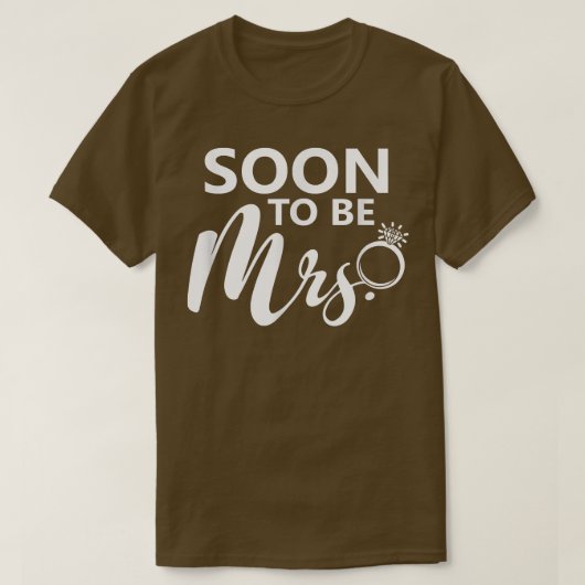 Binnenkort Mrs. T-shirt (Design voorkant)