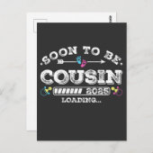 Binnenkort neef 2025 Laden Briefkaart (Voorkant / Achterkant)