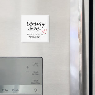 Binnenkort Nieuwe Baby Aankondigingsmagneet Magneet